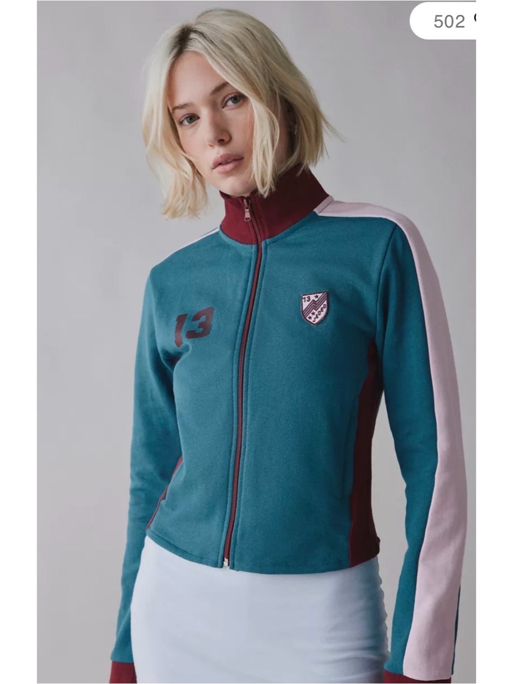 Teal & Pink Zip-Up Athletic Jacket - Women's